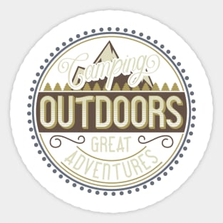 Outdoors Great Adventures Sticker